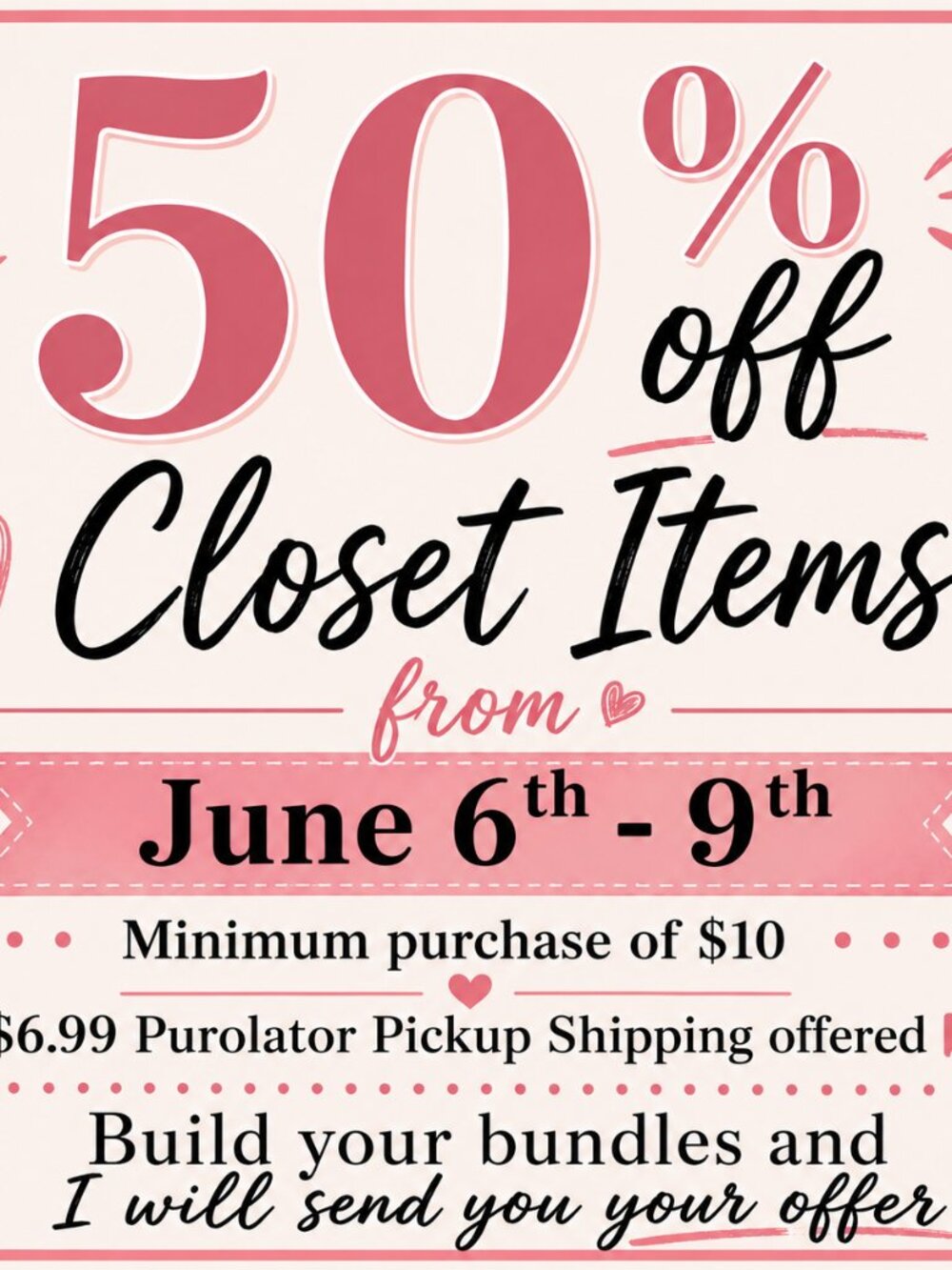 Sale from June 6th - 9th, 2026